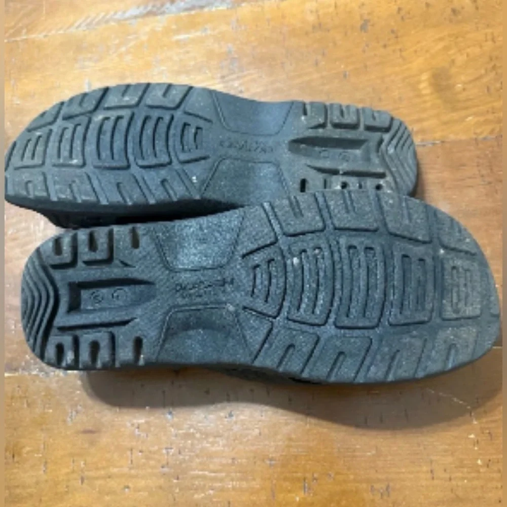 Okabashi Black Woven Slide Sandals Men Sz L